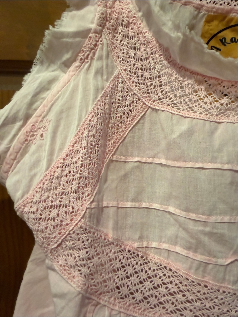 NWT! Osfm A Rare Bird Pink Sleeveless top - Lightweight Cotton - Picture 5 of 7